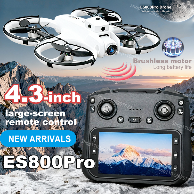 Drone Camera Vlog - Professional ES800Pro Mini Drone Screen Remote