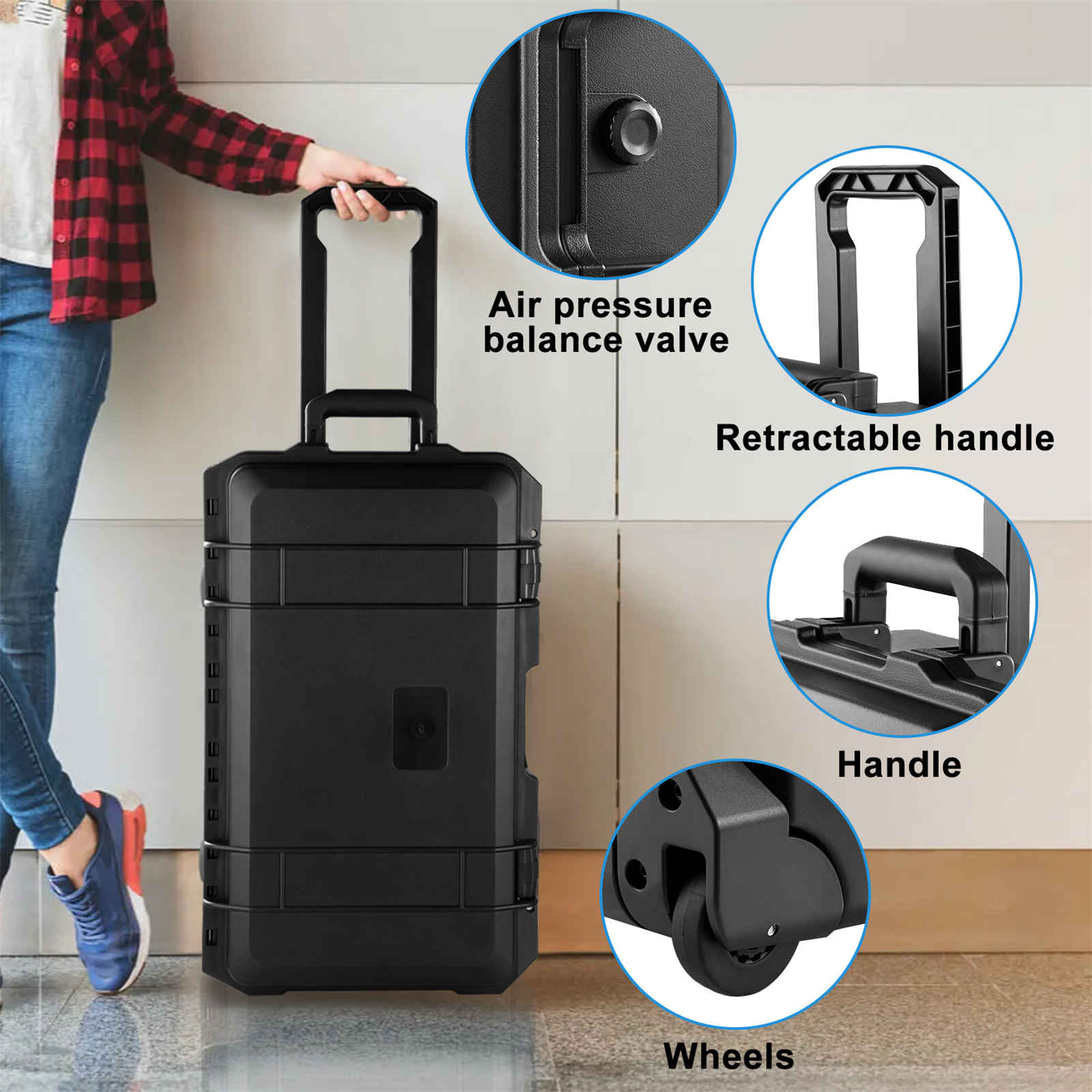 Rolling Camera Case, Portable  - Drone Camera Case recensione e prezzo