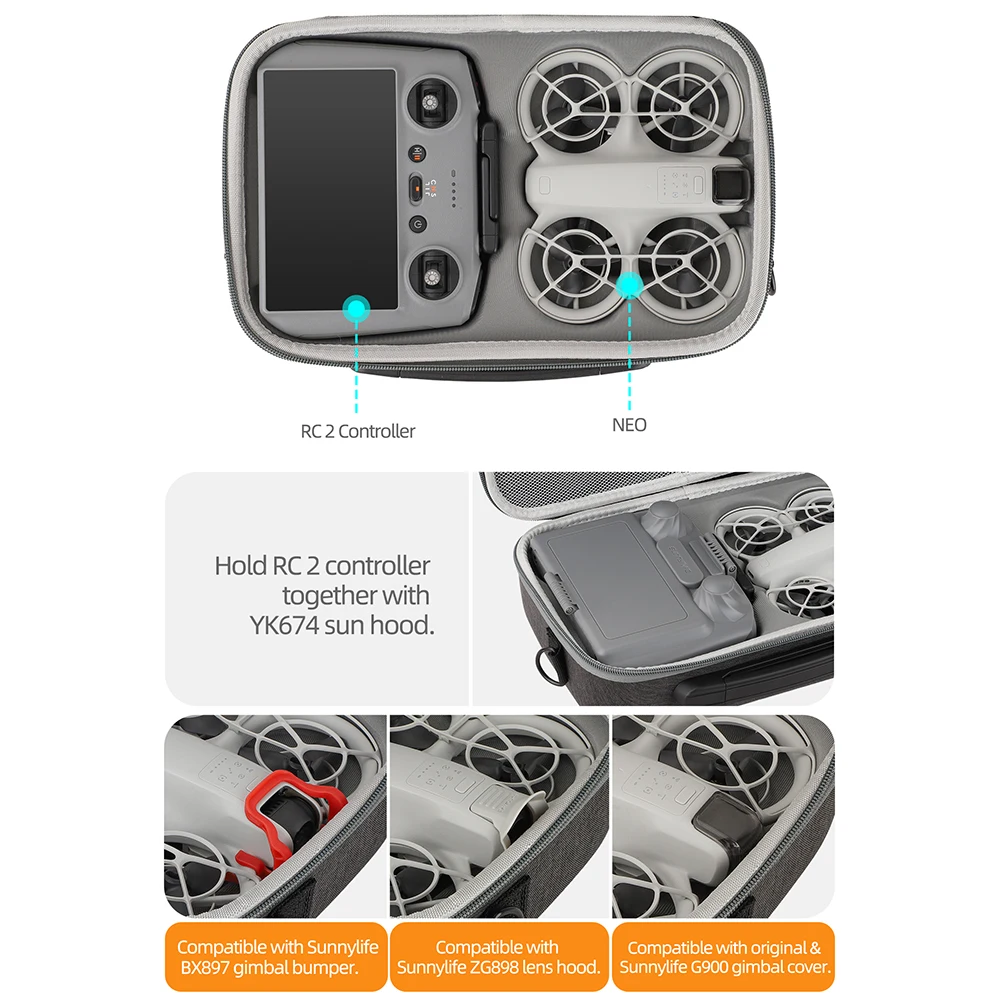 For DJI NEO RC 2 Remote Contro - Drone Camera Case recensione e prezzo