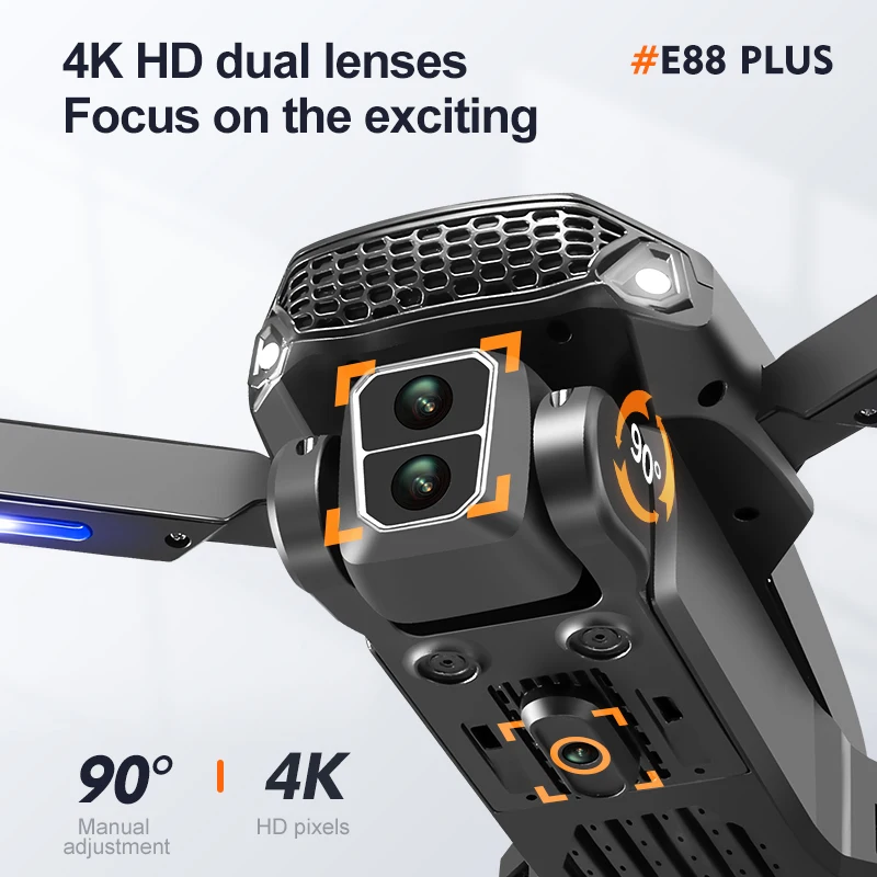 New E88 Plus Quadcopter Drone: - Drone Camera 4K recensione e prezzo