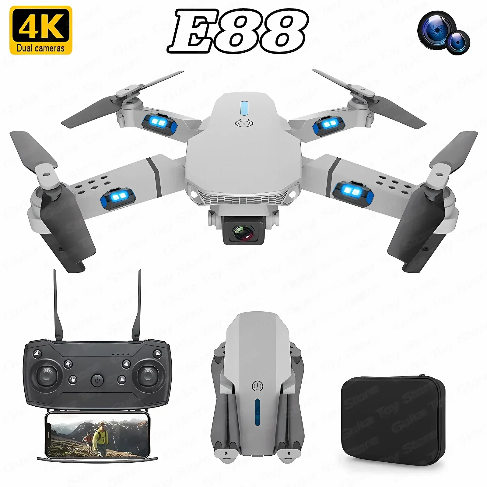 E88 Pro WIFI FPV Drone Wide An - Drone Camera 4K recensione e prezzo