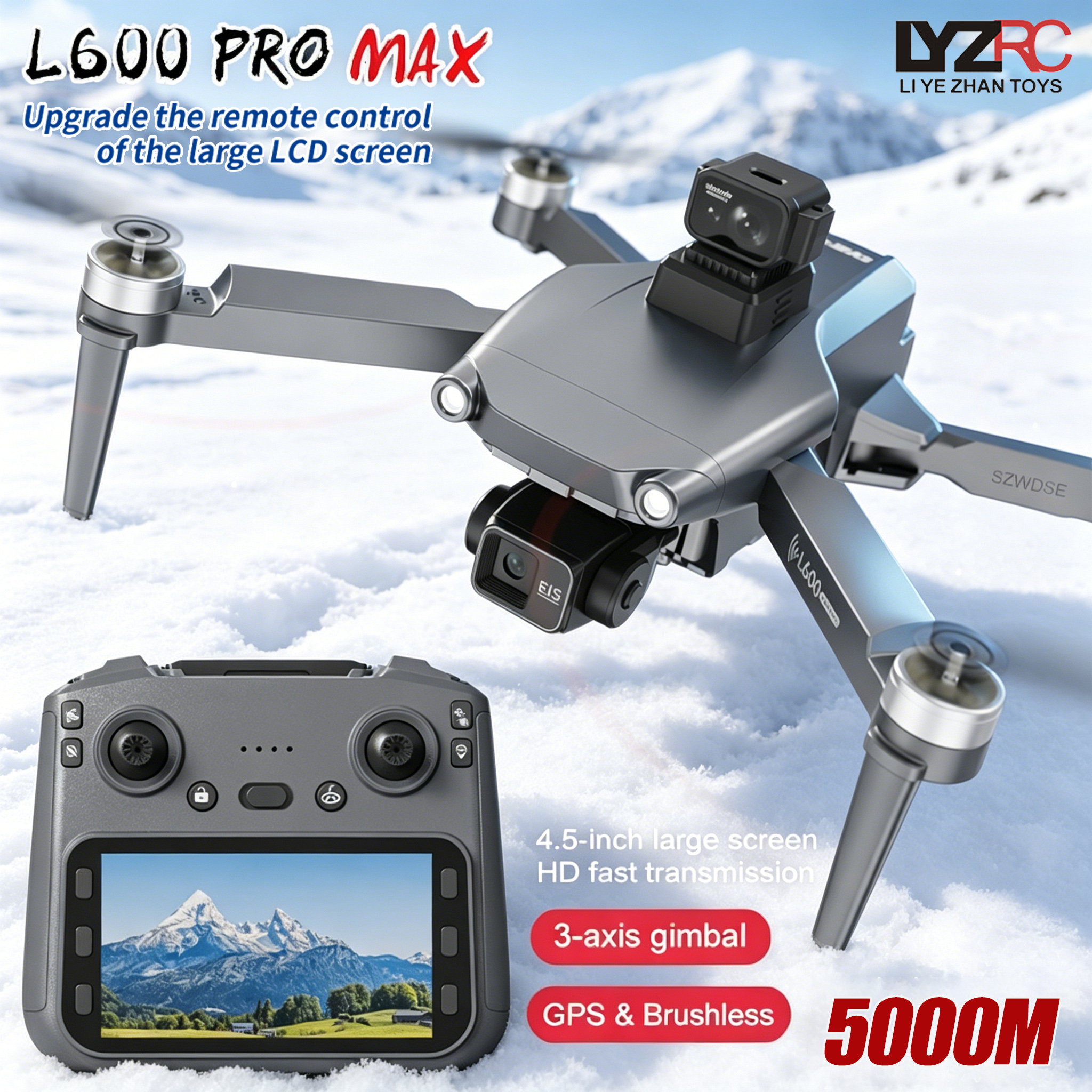 L600 MAX GPS Drone Professiona - Drone Camera With Gimbal recensione e prezzo