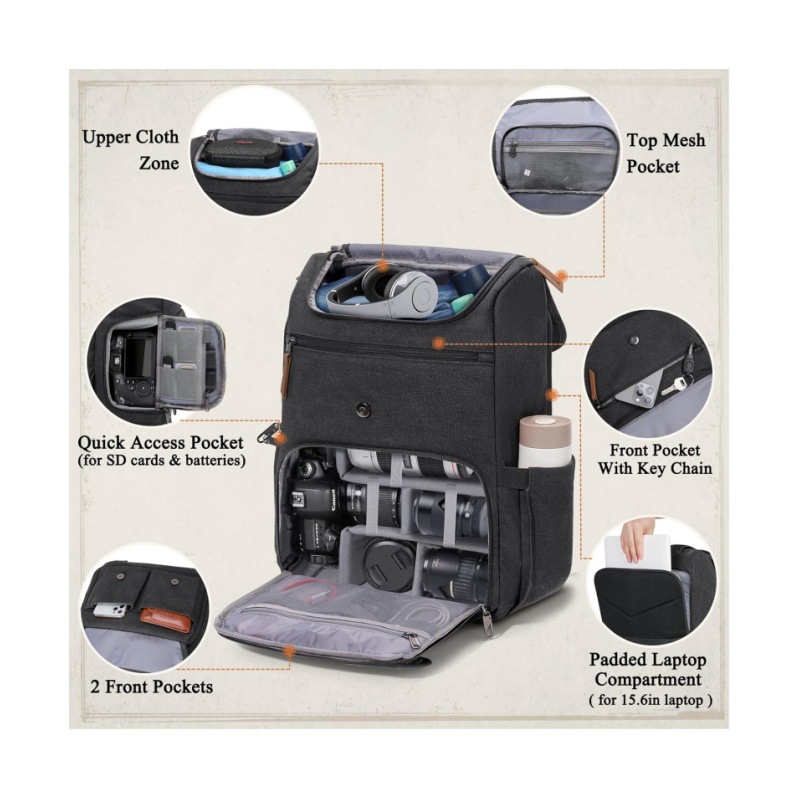 DSLR dual-shoulder camera bag, - Drone Camera Waterproof recensione e prezzo