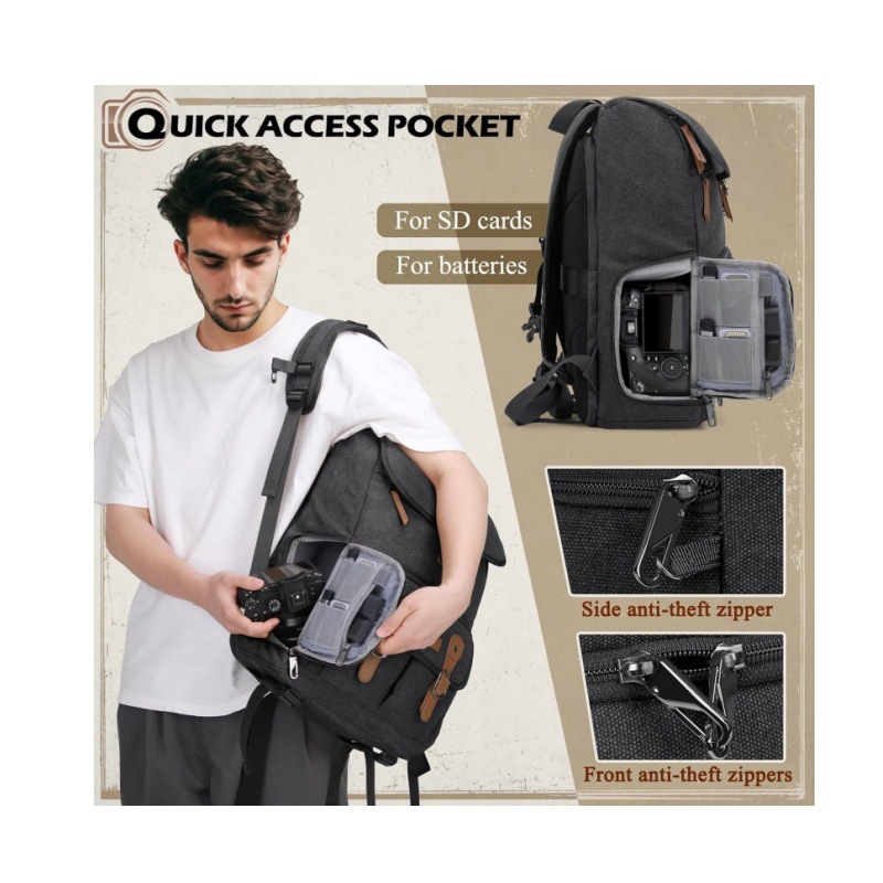 DSLR dual-shoulder camera bag, - Drone Camera Waterproof recensione e prezzo