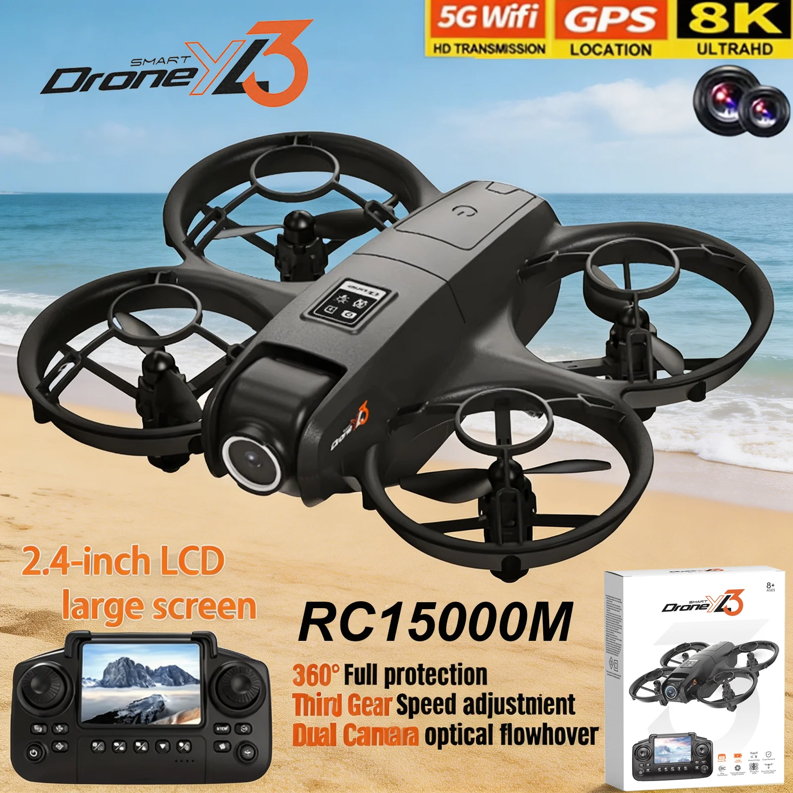 New YL3 RC Drone 8K 1080P Wide - Drone Camera Wide Angle recensione e prezzo