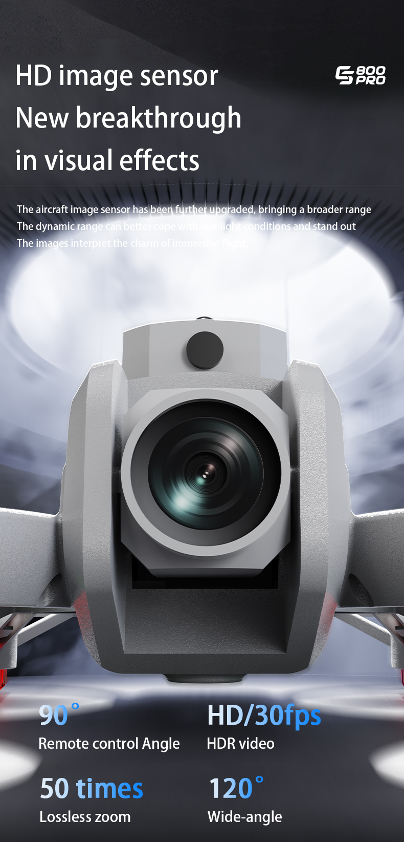 ES800PRO Drones 12.5CM Screen  - Drone Camera Vlog recensione e prezzo
