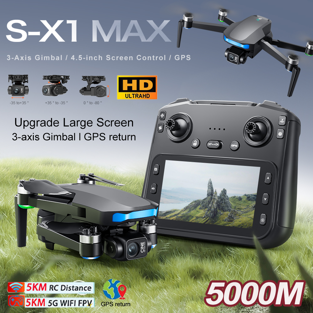 New S-X1 MAX Drone GPS 8K Prof - Drone Camera Wide Angle recensione e prezzo